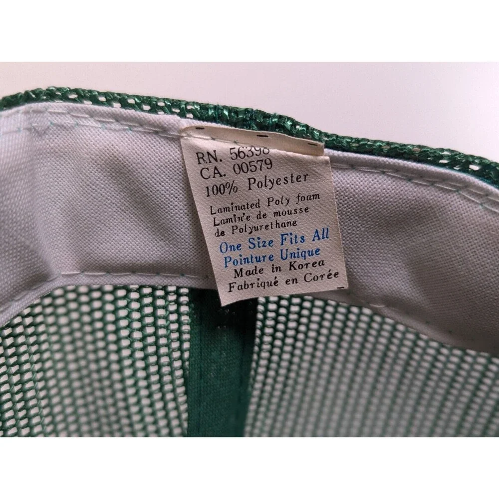 Vintage Idaho First The Bank Mesh Snapback Trucker Hat Sport Cap Green White